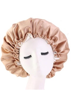 JoyousSto Women's adjustable reversible satin bonnet soft double sided sleep cap  - Image 1