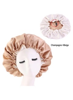 JoyousSto Women's adjustable reversible satin bonnet soft double sided sleep cap  - Image 2