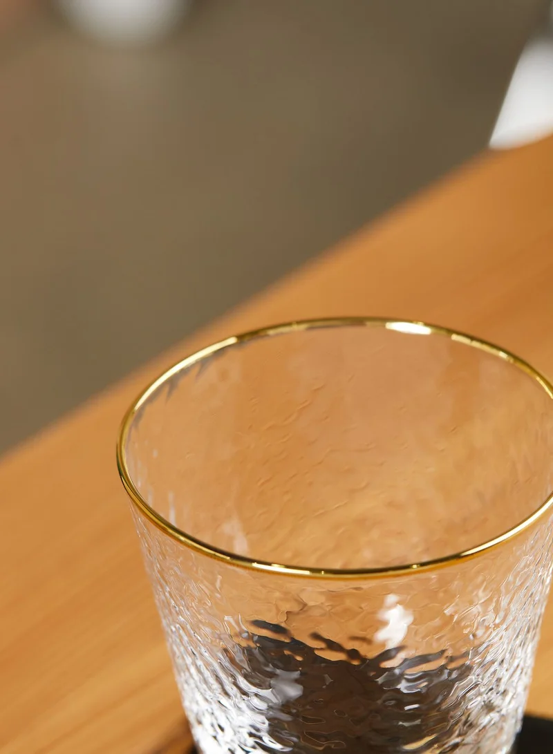 Noire Edit Gold Rim Glass