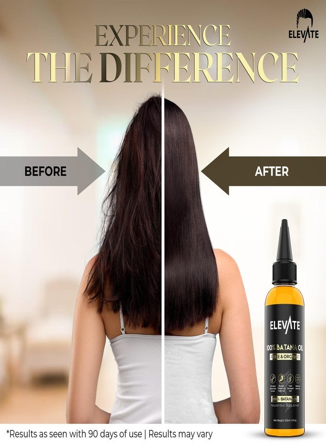 Elevate Batana Oil for Hair Growth | 100% Pure & Natural Raw Dr. Sebi Organic Oil from Honduras | Cold Pressed Chemical-Free for Thickness & Scalp Care Skin | Thicker Stronger Hair 4 Fl Oz 2 Pack - Image 5