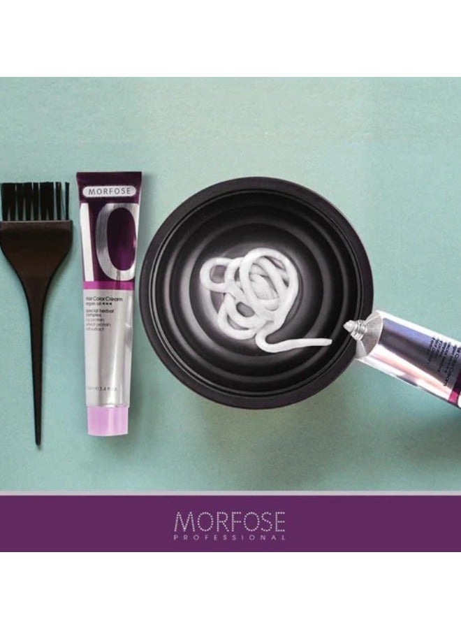 Morfose 10 Hair Color Cream with Argan Oil - Vibrant Orange, 100ml - Image 2