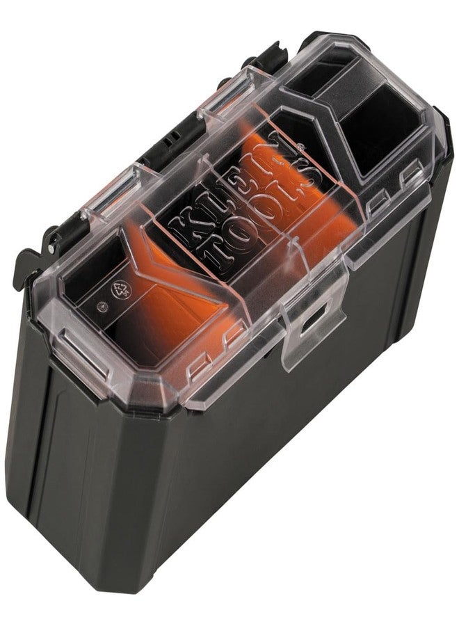KLEIN TOOLS 54815MB MODbox Parts Bin, Modular Tool Storage System Side Mounting Accessory, Easy One-Handed Attachment, Clear Lid - Image 1