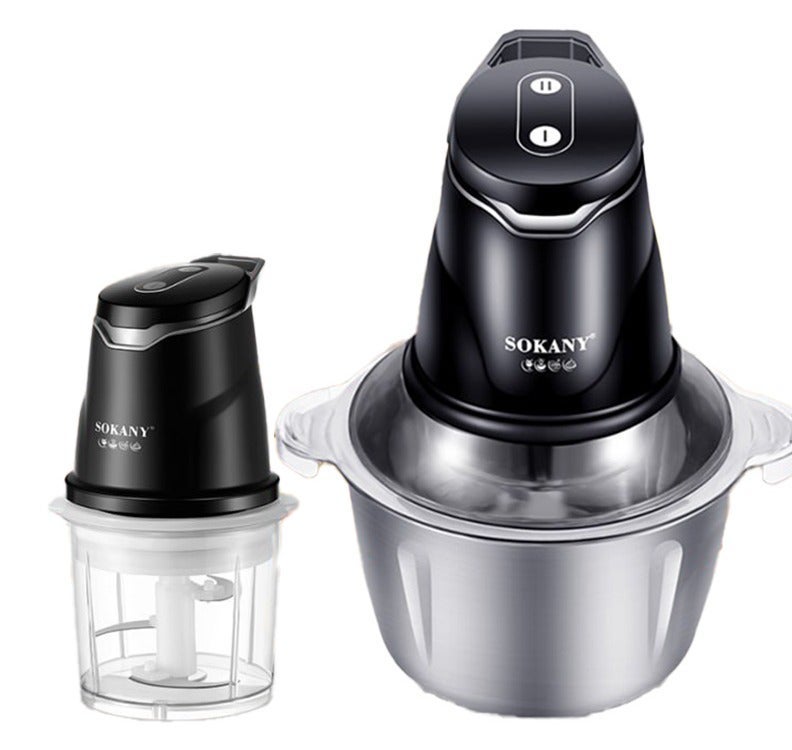 Sokany 400W Kibbeh Maker, 2 Jars (2L Stainless Steel + 7L Acrylic), 2 Speeds, SK-06028N - Image 1