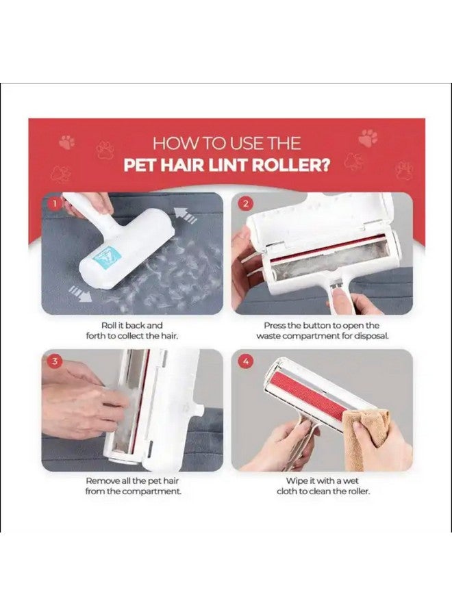 Generic Olivos Store Roller Hair Remover Pet Custom Self-Cleaning Reusable Pet Roller Brush Dog Brush Pet Cat Hair Remover Lint Roller Brush  - Image 2