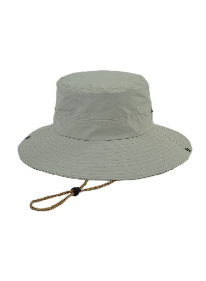 NIBEMINENT Men Women Sun Hat Cowboy Hat with Straw Wide Brim Bucket Breathable Boonie Hats for Fishing, Hiking, Garden, Beach - Image 3