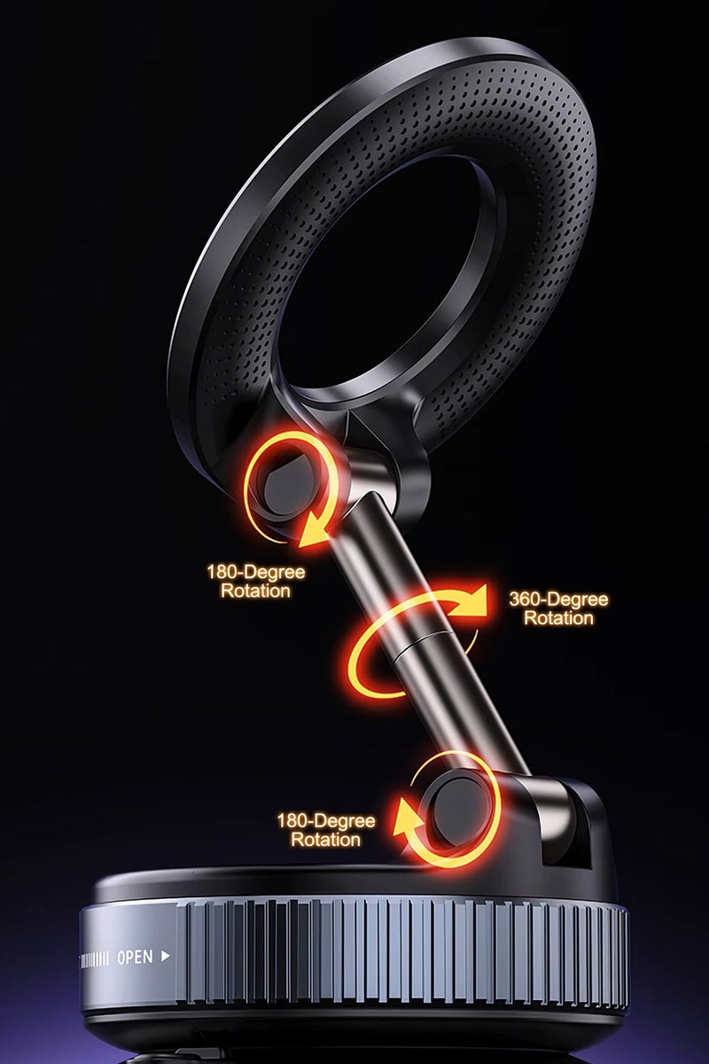 بيتشو حامل هاتف شفط مفرغ، حامل هاتف محمول ذكي للسيارة، حامل مغناطيسي عالمي للامتصاص المفرغ، إصدار عادي مستقر (النوع C) - Image 5