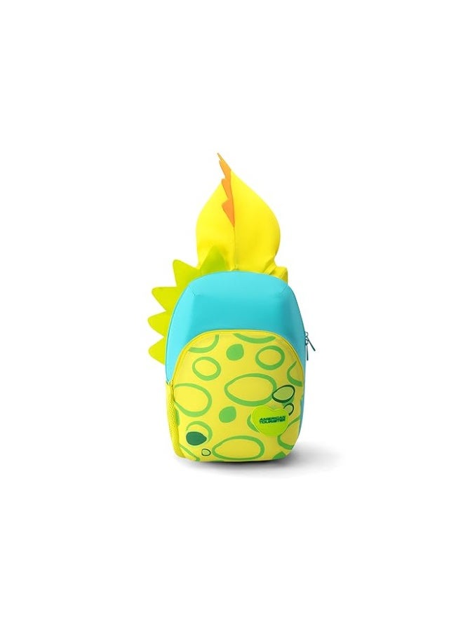 American Tourister 17 Litres SWIDDLE+ Dinosaur Cap with 2 compartment Backpack for Boys & Girls, Kids - DINO TURQUOISE - Image 1