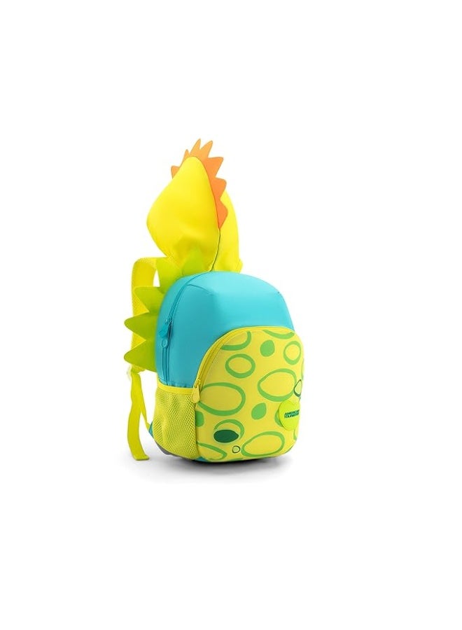 American Tourister 17 Litres SWIDDLE+ Dinosaur Cap with 2 compartment Backpack for Boys & Girls, Kids - DINO TURQUOISE - Image 5