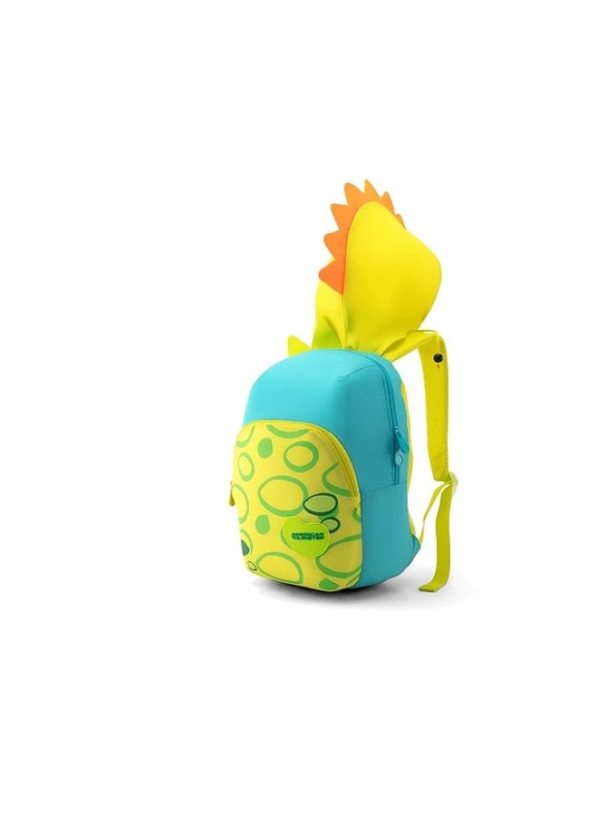 American Tourister 17 Litres SWIDDLE+ Dinosaur Cap with 2 compartment Backpack for Boys & Girls, Kids - DINO TURQUOISE - Image 3