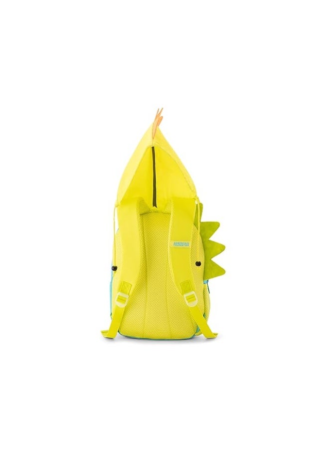 American Tourister 17 Litres SWIDDLE+ Dinosaur Cap with 2 compartment Backpack for Boys & Girls, Kids - DINO TURQUOISE - Image 4