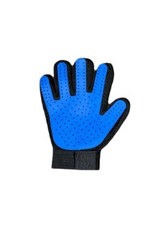 Generic Pet Deshedding Glove Brush Blue/Black 24x16cm 