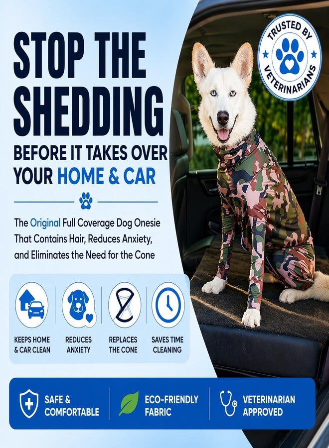 Shed Defender Sport Dog Onesie for Shedding — Seen on Shark Tank, Dog Shed Suit, Dog Pajamas, Anti Shedding Bodysuit for Dogs, Lightweight Breathable Dog Suit, Anxiety Calming Shirt, Designed in USA - Image 4