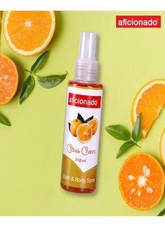 Aficionado Bath and Body Spray-BBS Citrus Charm 110ml | Aura & Charm Perfume Spray | Long Lasting Fresh Citrus Fragrance | Perfume Spray for Man & Women - 110 ml. - pzsku/ZD57E0707168E8B507160Z/45/_/1740563930/5e19f595-83bf-4475-addd-646011414117