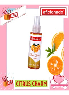 Aficionado Bath and Body Spray-BBS Citrus Charm 110ml | Aura & Charm Perfume Spray | Long Lasting Fresh Citrus Fragrance | Perfume Spray for Man & Women - 110 ml. - pzsku/ZD57E0707168E8B507160Z/45/_/1740563950/b86e2958-b6e9-4a3a-a026-927f303884bd