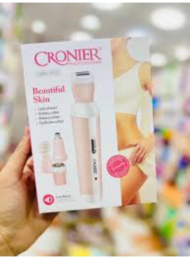 مجموعة ماكينة حلاقة 4 في 1 للنساء، مزيل شعر الجسم، اداة تشذيب الانف والحواجب، ماكينة حلاقة الجلد - Image 5