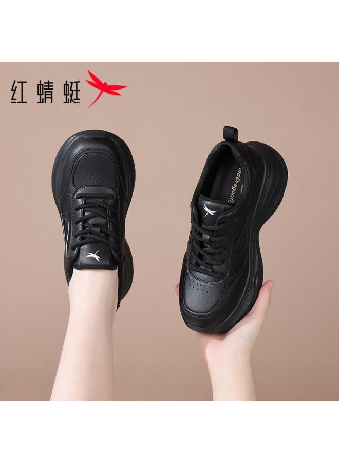 Red Dragonfly Women's Sports Shoes Trendy Versatile Durable Running Shoes Breathable Lightweight Casual Shoes Exb350392 Black Size 36