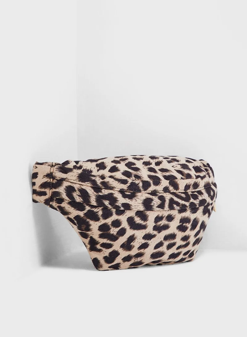Ginger Leopard Print Bumbag