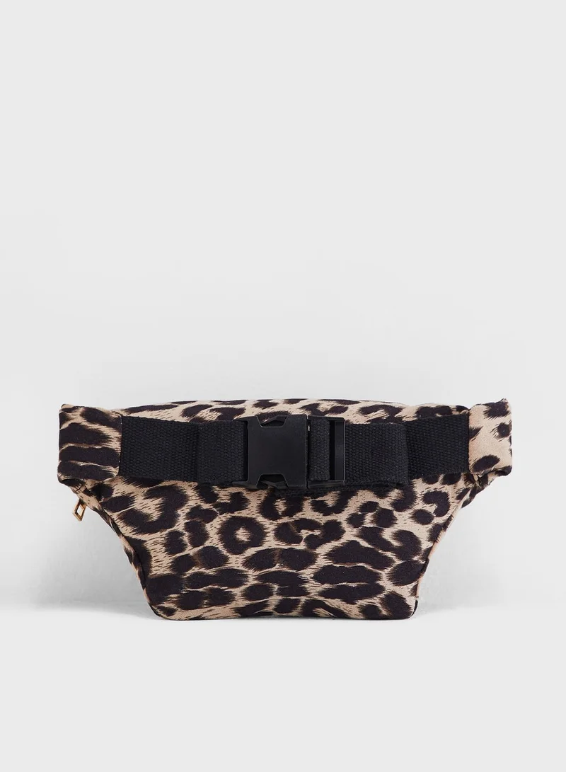 Ginger Leopard Print Bumbag