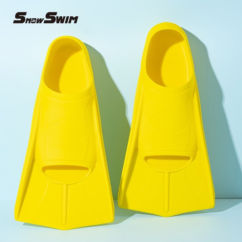 WU Professional Swimming Flippers Silicone Fins for Kids and Adults Diving Training Equipment - Image 1