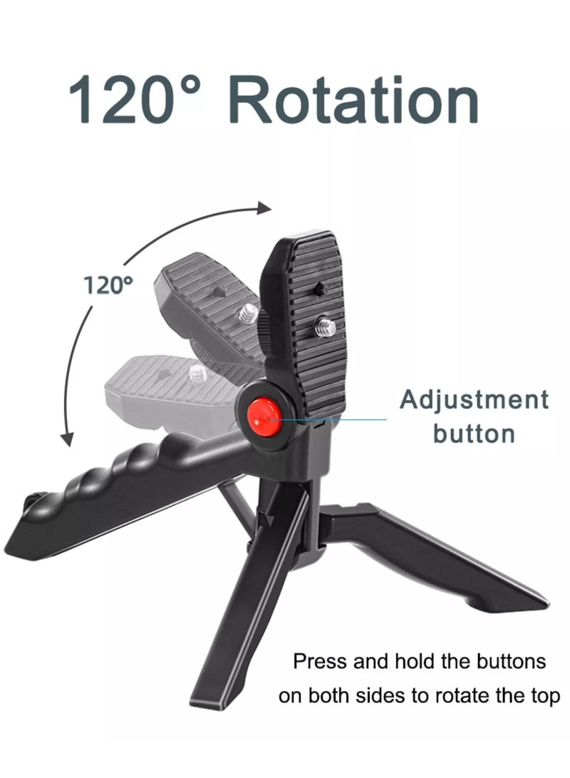 AY-49 Video Vlogger Kits Microphone LED Fill Light Mini Tripod for Phone Vlog Video Recording Condenser - Image 2