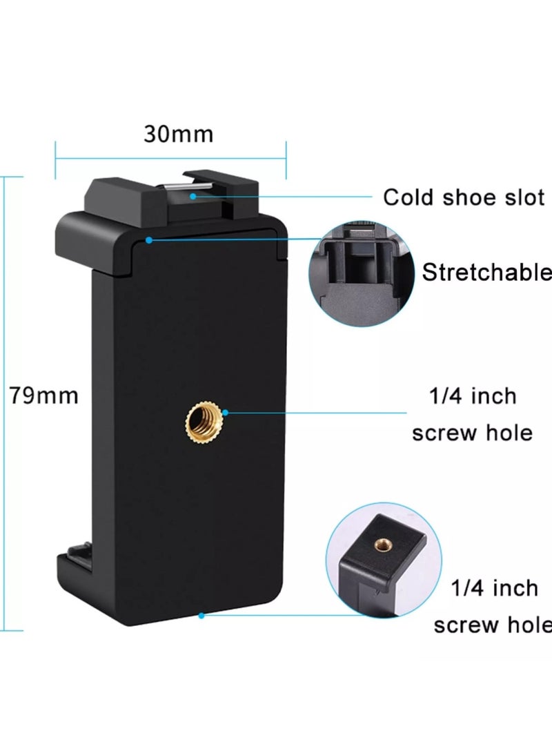 AY-49 Video Vlogger Kits Microphone LED Fill Light Mini Tripod for Phone Vlog Video Recording Condenser - Image 3