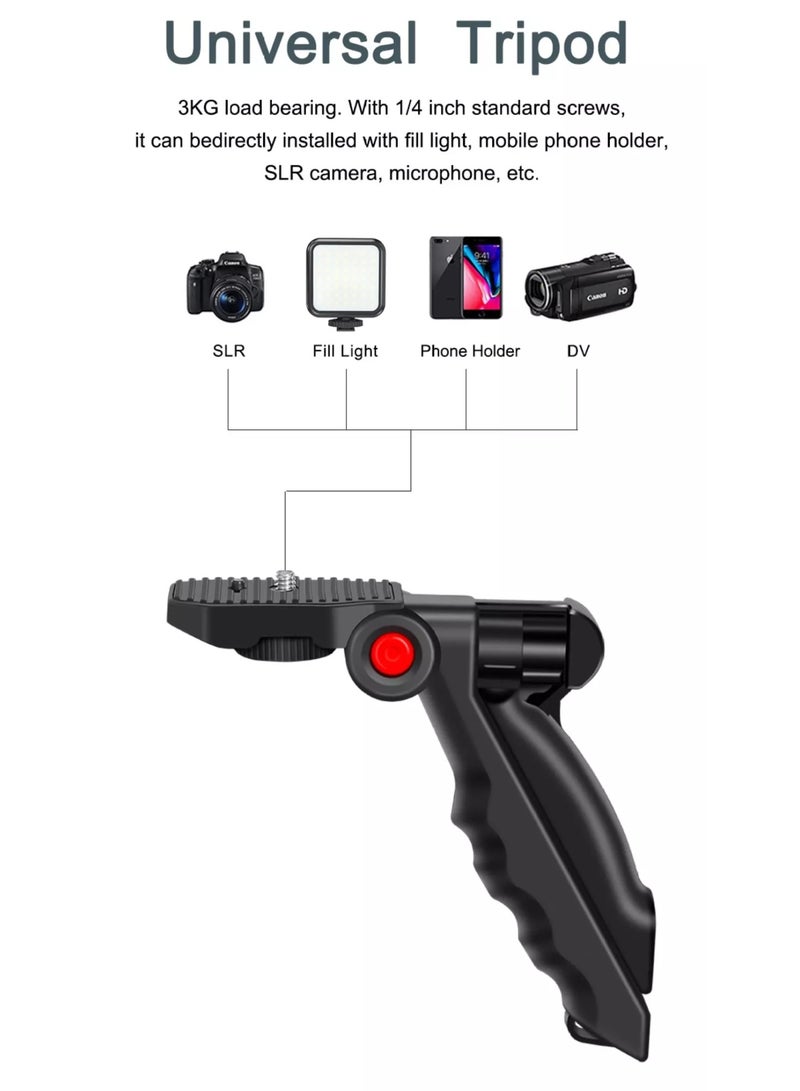 AY-49 Video Vlogger Kits Microphone LED Fill Light Mini Tripod for Phone Vlog Video Recording Condenser - Image 5