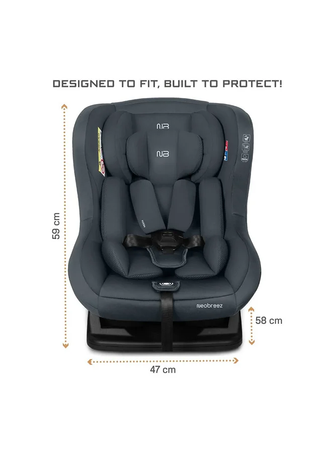 neobreez NESTII Infant/Baby/Kids/Toddler Travel 2 In 1 Convertible Car Seat, ECER44, Reducer & Wedge, Forward Facing&Rear Facing,  Slip Stopper, Injection Mold, 4 Level Recline, 0-4Yrs, 18Kg, Group 0+/1, 5 Point Harness