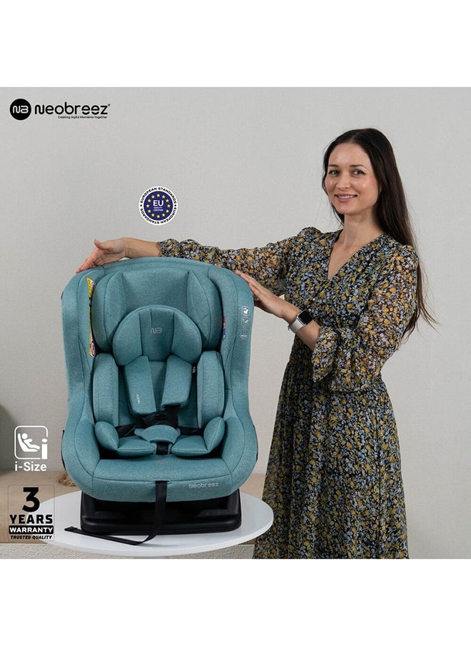 Nestii Infant/Baby/Kids Travel 2 In1 Convertible Car Seat, Ece R44, Space Saving Car Seat Reducer & Wedge, Forward Facing & Rear Facing, Slip Stopper, Injection Mold, 4 Level Recline (0-4 Years, 18Kg)