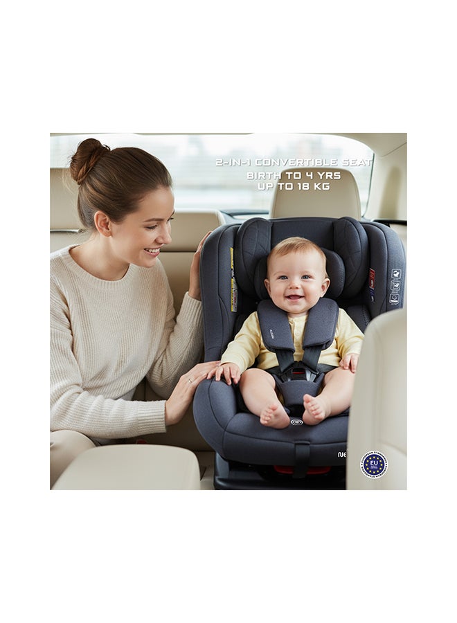 neobreez NESTII Infant/Baby/Kids/Toddler Travel 2 In 1 Convertible Car Seat, ECER44, Reducer & Wedge, Forward Facing&Rear Facing,  Slip Stopper, Injection Mold, 4 Level Recline, 0-4Yrs, 18Kg, Group 0+/1, 5 Point Harness - Image 4