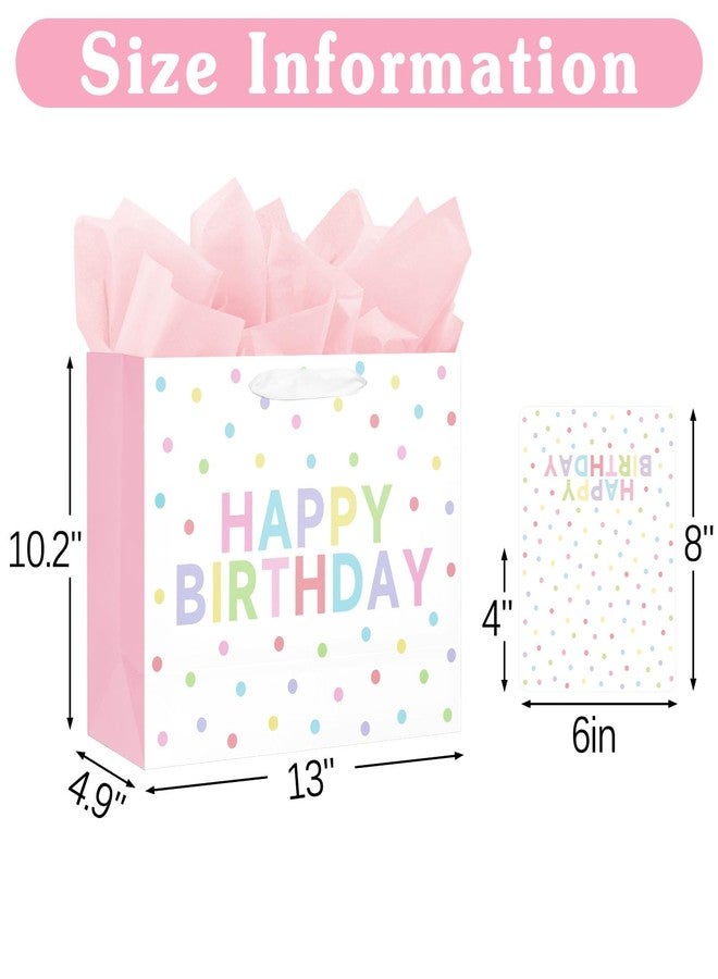 Laidans 2-Pack 13" Large Happy Birthday Gift Bags - Image 2