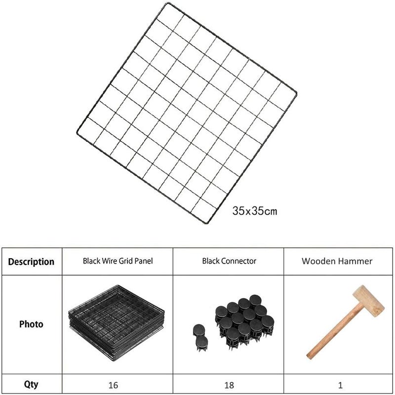 4-Cube DIY Wire Grid Bookcase, Multi Use Modular Storage Shelving Rack, Open Organizer Cabinet for Books, Toys, Clothes, Tools - Image 2