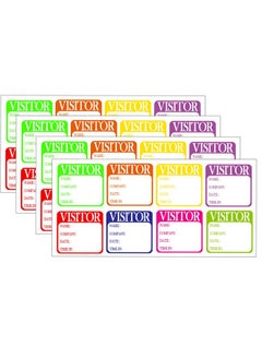 Top label Visitor Stickers，2 Inch Visitor Name Tag,Identification Stickers For School, Church, Store Or Business,200 Pcs  - Image 1