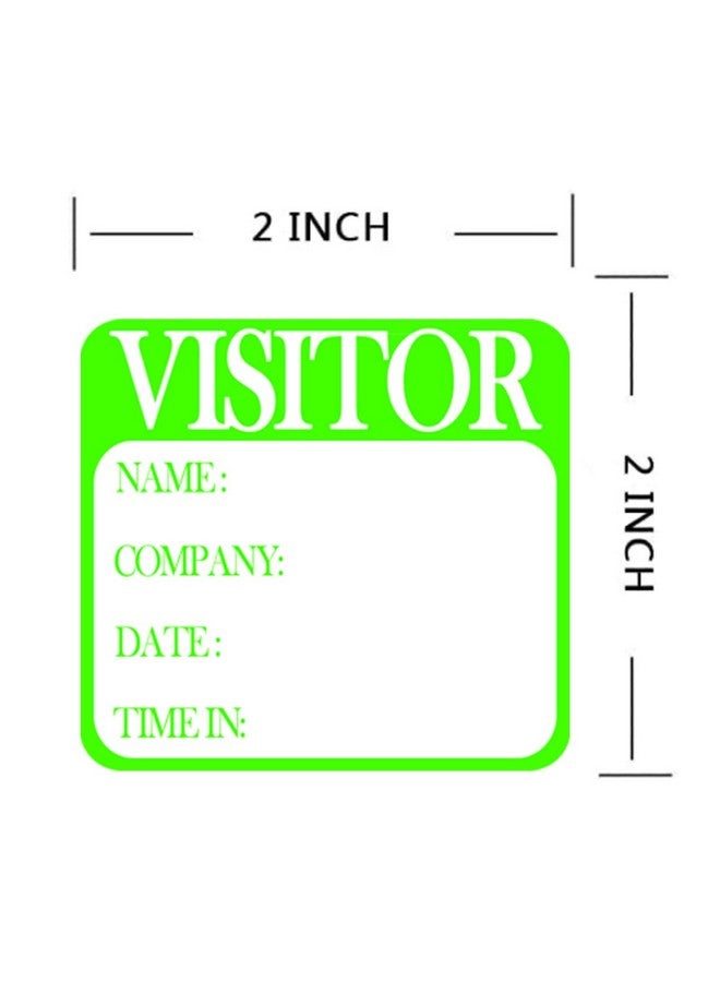 Top label Visitor Stickers，2 Inch Visitor Name Tag,Identification Stickers For School, Church, Store Or Business,200 Pcs - Image 2