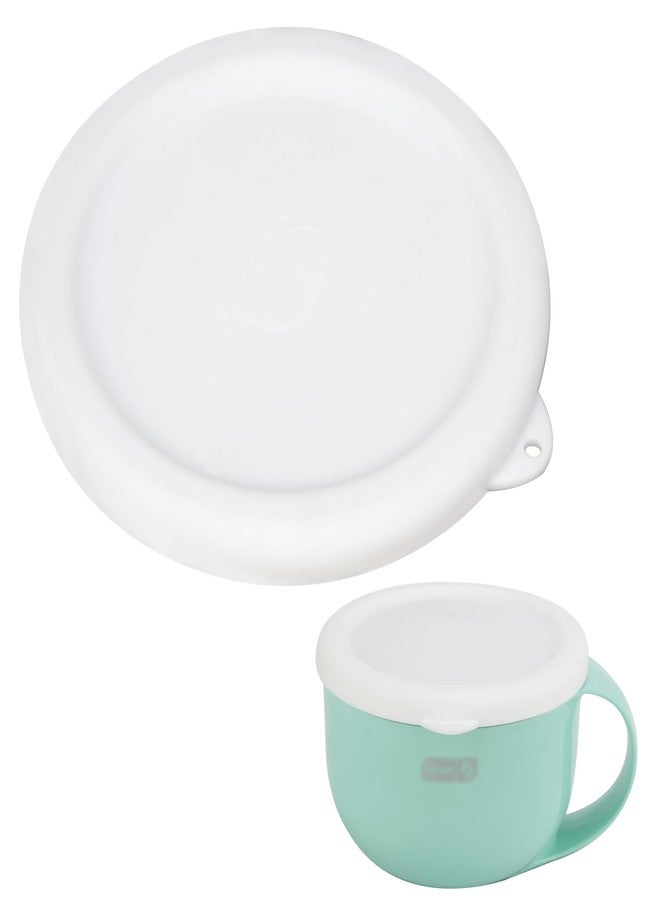 Luvcosy 1 Pack Silicone Lid Compatible with Dash Ice Cream Maker Mug, Reusable Silicone Bowl Cover for Ice Cream Storage Food-grade Freezer Bowl Lid, Freezer Dishwasher Safe, White (Bowl NOT Included) - Image 1