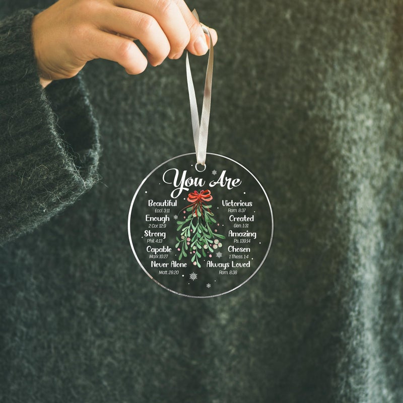 SUCHAGIFT Christian Gifts for Women - Christian Gifts  Christian Gifts for Women Faith  Religious Gifts - Christian Christmas Ornaments  Religious Christmas Ornaments  Inspirational Ornament - Acrylic Ornament - Image 5