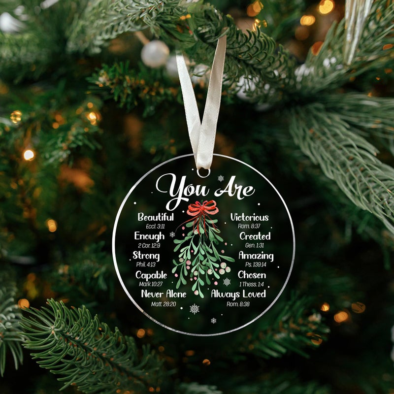 SUCHAGIFT Christian Gifts for Women - Christian Gifts  Christian Gifts for Women Faith  Religious Gifts - Christian Christmas Ornaments  Religious Christmas Ornaments  Inspirational Ornament - Acrylic Ornament - Image 4