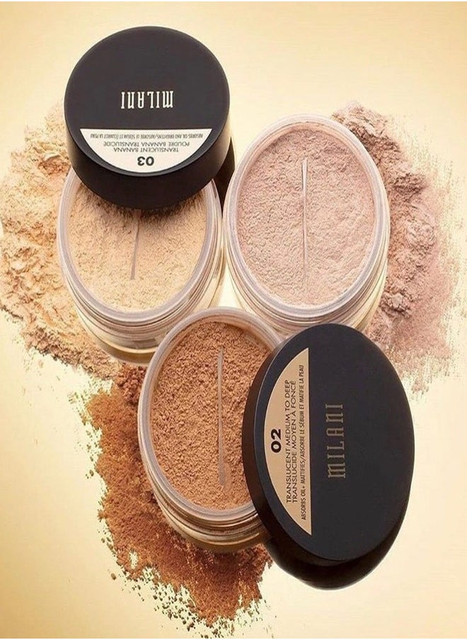 MILANI - Milani Make It Last Setting Powder - 04 Radiant (0.12 Ounce) Cruelty-Free Mattifying Face Powder that Sets Makeup for Long-Lasting Wear - Image 1