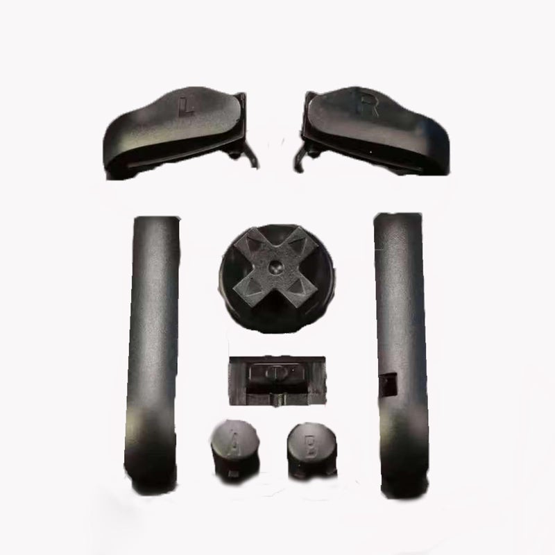 Ambertown 8 in 1 Black Bumper Shoulder R L A B DPad Buttons Set for Game Boy Advance GBA - Image 2