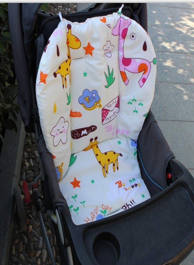 UJEAVETTE Baby Stroller High Chair Seat Cushion Liner Mat Pad Cover Protector Giraffe