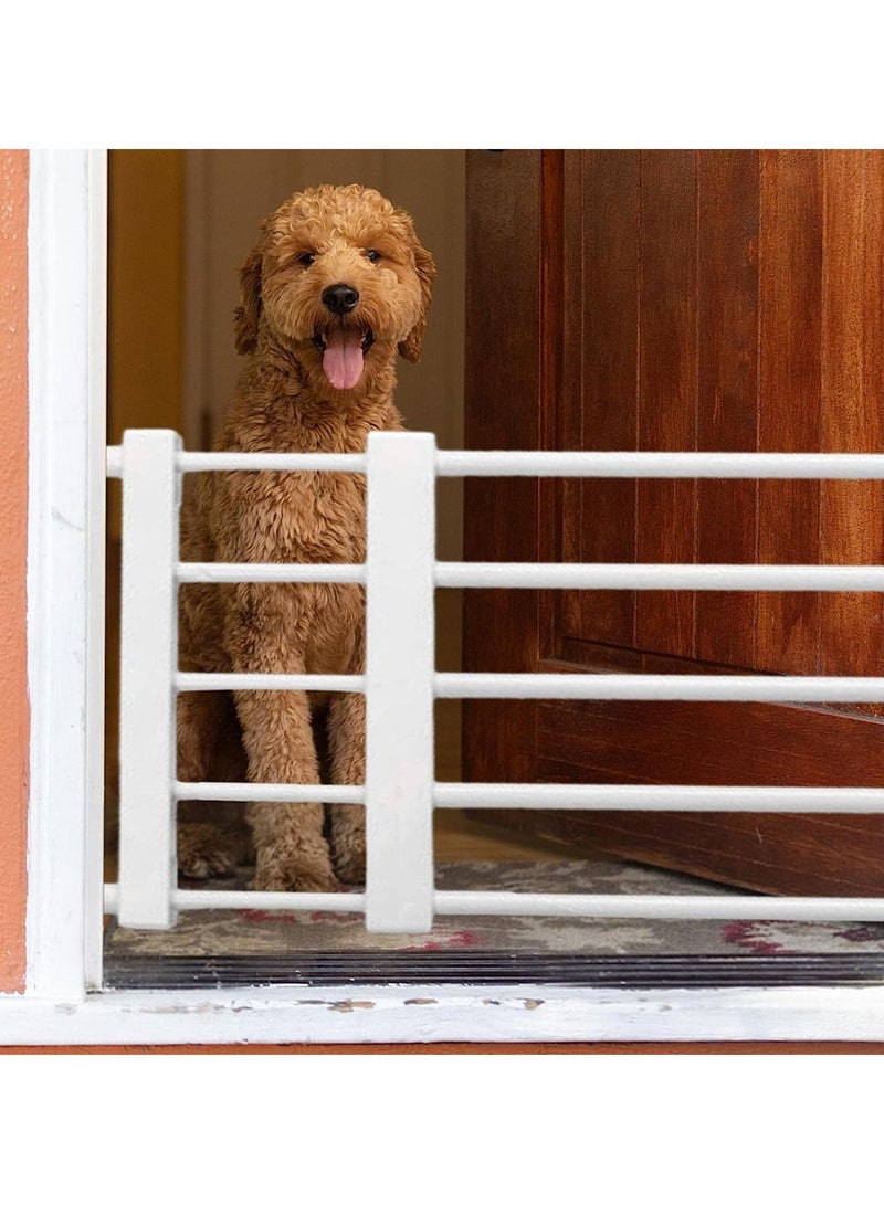 Gonice Short Dog Gate stair gates for dogs baby gates for dogs Low Safety Retractable Gate for Puppies and Pets Stable Pet  - Image 4