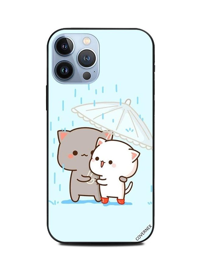 Covernex Apple iPhone 13 Pro Max Protective Case Cover Printed Featuring Love In Rain DESIGN_0059 - Image 1