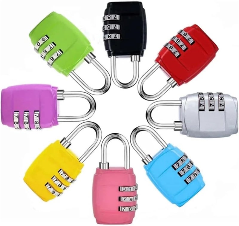 2 Pack Metal Combination Padlock Suitcase Luggage Travel Code Password Locks - Image 2