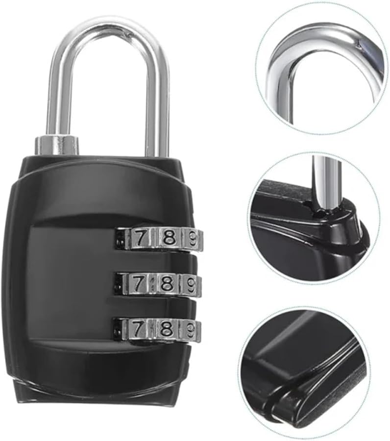 2 Pack Metal Combination Padlock Suitcase Luggage Travel Code Password Locks - Image 3