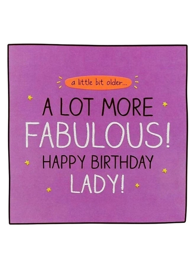 Raspberry Blossom Raspberry Blossom A Lot More Fabulous Birthday Greeting Card 
