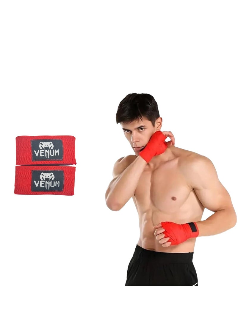 QSHOP - Light Fighter QShop®️3 Meter Boxing Hand Bands Multi Length Semi-Elastic Hand Bands with Thumb Loop for Boxing, Great Elastic Hand Bands for Men and Women (2 Pieces) - Image 1