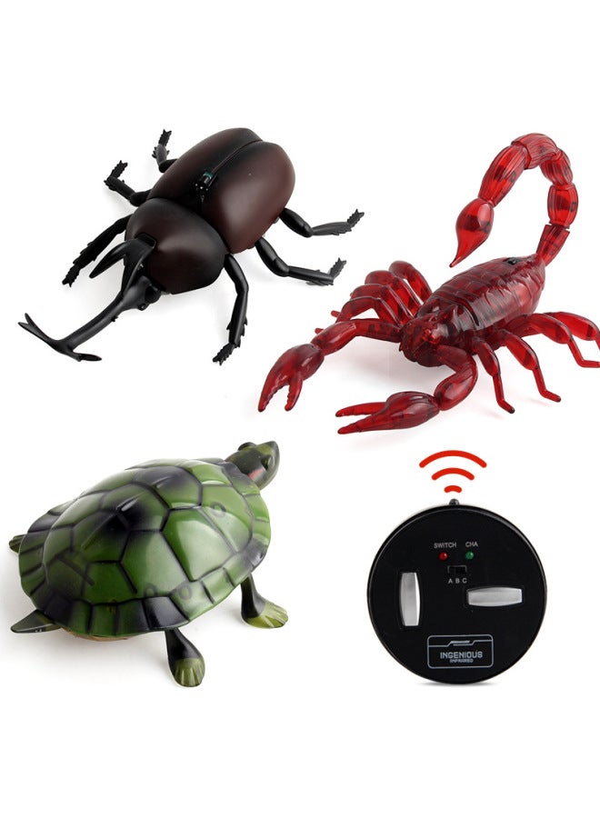Children's Electric Wireless Remote Control Simulation Centipede Scorpion Beetle Spider Whole Person Spoof Animal Model Toy-Color:9923 Bee 0.13kg - Image 3
