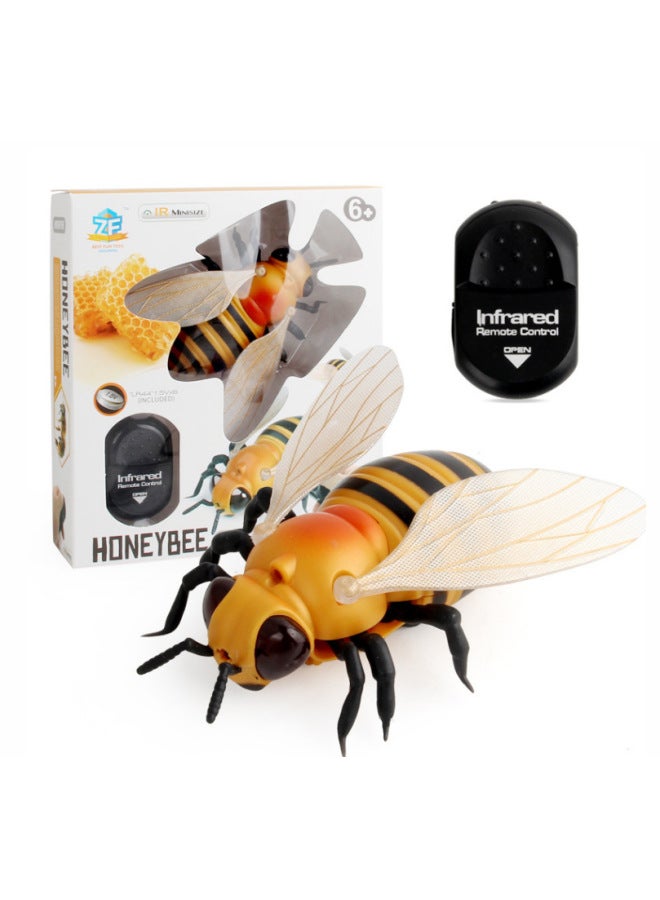 Children's Electric Wireless Remote Control Simulation Centipede Scorpion Beetle Spider Whole Person Spoof Animal Model Toy-Color:9923 Bee 0.13kg - Image 1
