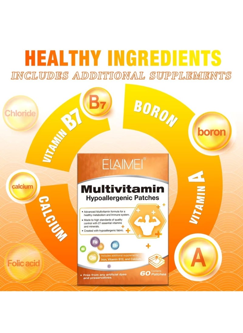 Elaimei - 60Pcs Multivitamin Hypoallergenic Patches - Image 1