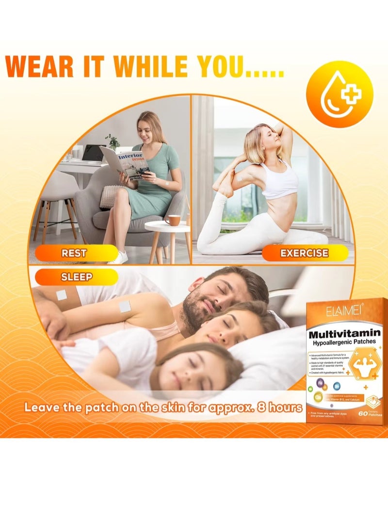 Elaimei 60Pcs Multivitamin Hypoallergenic Patches  - Image 5