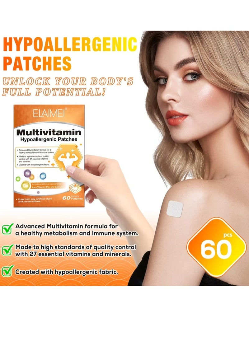 Elaimei 60Pcs Multivitamin Hypoallergenic Patches  - Image 2